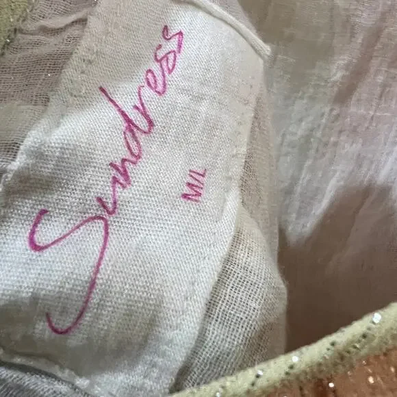 NEW Anthropologie x Sundress Sophie Jumpsuit in Marbella Mix Pastel M / L NWT - Picture 10 of 14